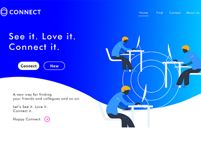 Connect uiux design web design