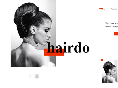 Hairdo ui ux design user interface