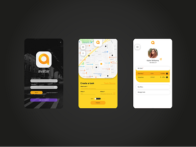 Avatar App Design Concept UI