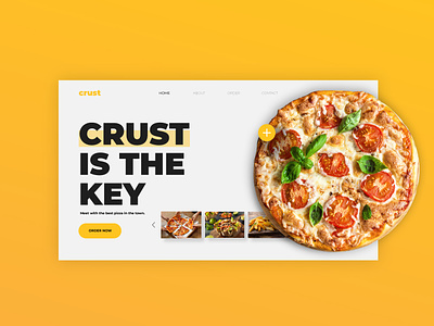 Crust concept delivery food front end front end frontend frontend design inspiration pizza pizza box ui uidesign uiux web web design webdesigner website