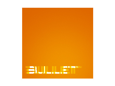 Six Gun bullet identity logo orange shot