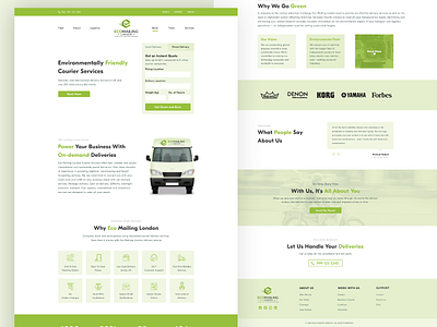 Concept Design For Mailing Company graphic design green mailing ui
