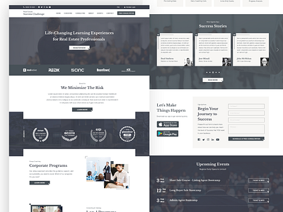 Real Estate Coaching For Brokers landing page real estate ui website