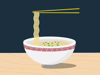 Ramen illustration noodle ramen
