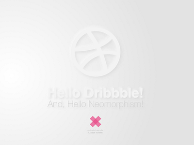 HelloDribbble! app design lettering minimal neomorphism neumorphic neumorphism type typography ui ux web