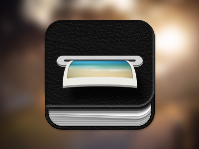 My first app icon album app black book ipad iphone photo pics