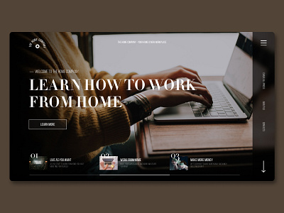 Landing page | The home company color company concept design home landing learning learning page logo ui ux web