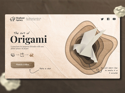 Landing page | Origami art color concept design figma landing landingpage logo origami peper tilda ui ux web webflow website wix