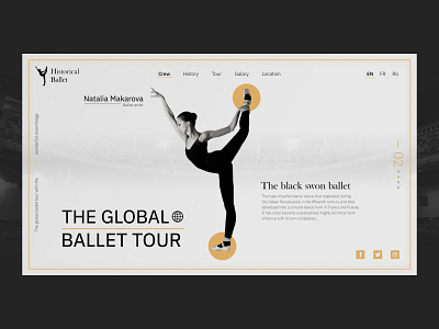 Landing page | The global baller tour | Concept