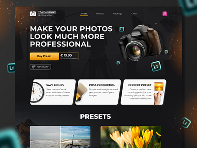 Landing page | Lightroom presets