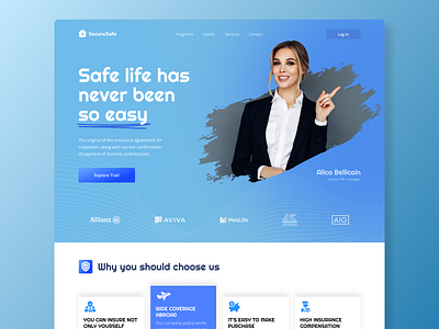 Landing page | Insurance Company | Concept