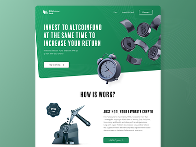 Landing page | Cryptocurrency platform | Concept altcoin bitcoin color concept crypto design finance green home page landing ui ux web