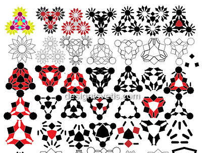 Fifty Logos from My Pattern Daisy Kaleidoscope abstract amazing beautiful creative design digitalart fifty geometric gorgeous illustration logo logos new pattern triamgles vectorart