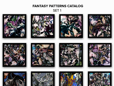 Abstract Paintings/Pieces/ Pattern Catalog Set 1 abstract fantasy paintings patterns catalog set 1