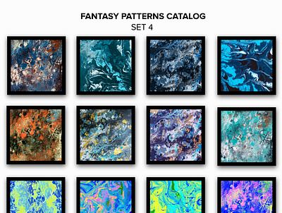 Abstract Paintings/Pieces/ Pattern Catalog Set 4 abstract colorful fantasy paitings catalog set 4