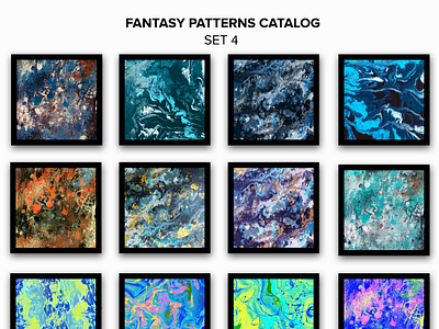 Abstract Paintings/Pieces/ Pattern Catalog  Set 4