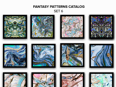 Abstract Paintings/Pieces/ Pattern Catalog Set 6 abstract fantasy paintings patterns catalog set 6