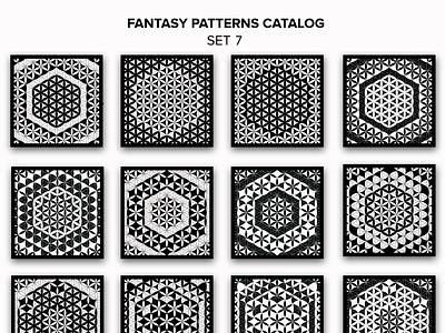 Hexagon-Cubes Pattern Catalog Set 7