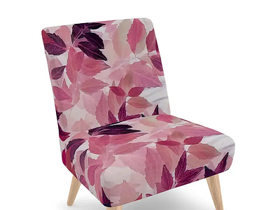 Occasional Chair Autumn Leaves amazing artwork beautiful botanic chair design floral furniture gorgeous homeware leaves occasional chair