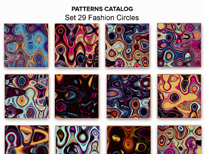 Patterns Catalog, Set 29 Fashion Circles artwork beautiful design fashion circles geometric gorgeous modern original pattern patterns catalog set 29