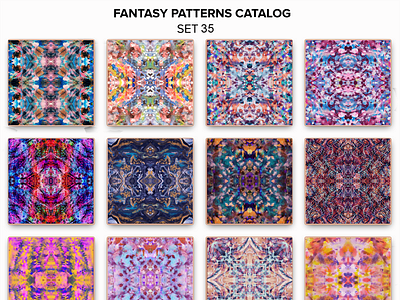 Patterns Catalog Set 35 Kaleidoscope from Paintings amazing beautiful design gorgeous kaleidoscope paintings pattern patterns catalog set 35