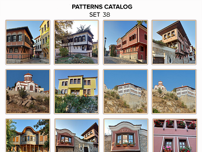 Patterns Catalog: Set 38 Photography The old town of Plovdiv