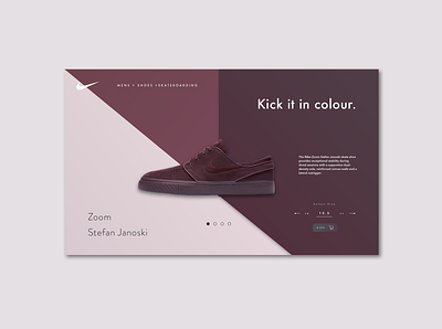 Nike Zoom Product Page Redesign company branding design fashion ui