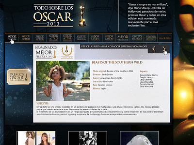 Oscars Gala 2013 cinema design desktop desktop design film film festival gala infographic infographics information design interface design oscars ui ux web website