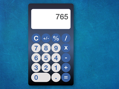 DailyUI 004 - calculator