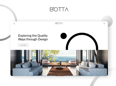Botta Interior Website branding design interior website