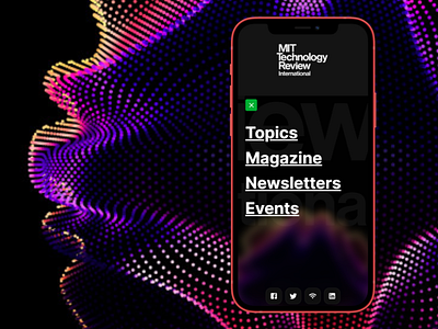 MIT Technology Review Menu