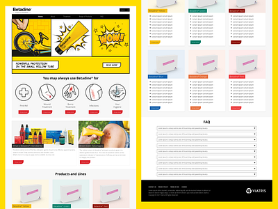 Betadine Product Website Design