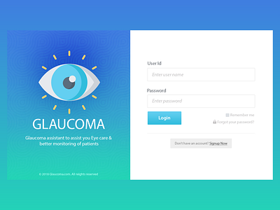 Glaucoma Login UI Design2