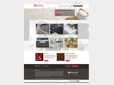 Wilsonart Homepage Desktop Design