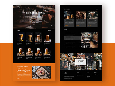 Coffee Shop Website coffee design e commerce frontend minimal mockup prototype shop web website