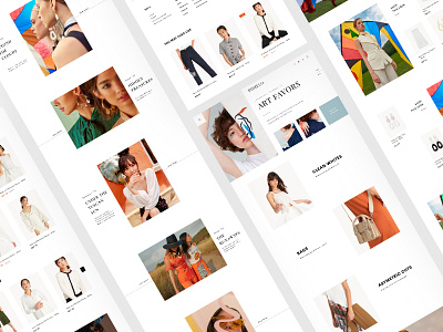 Pomelo Fashion Web Redesign e commerce fashion flat frontend minimal shop shopping web website