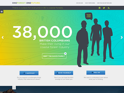 One Forest. One Future. design ui