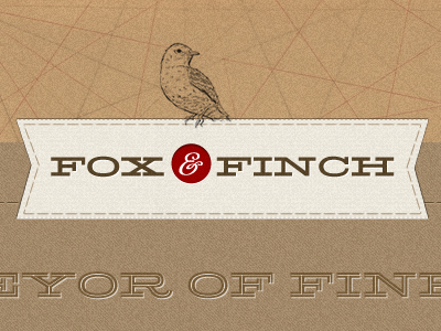 Fox & Finch Identity branding illustration website ui