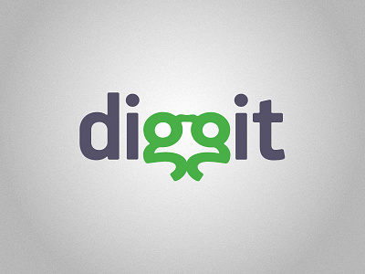 Diggit branding identity logo