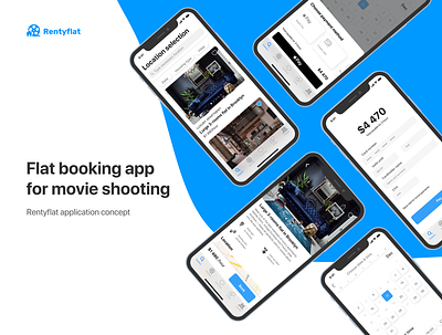 Flat booking app for movie shooting booking booking app flat ios iphone rent rental app