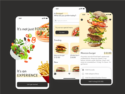 Food Delivery App app branding burgers delivery design fast food food graphic design mobile ui ux vector webdesign
