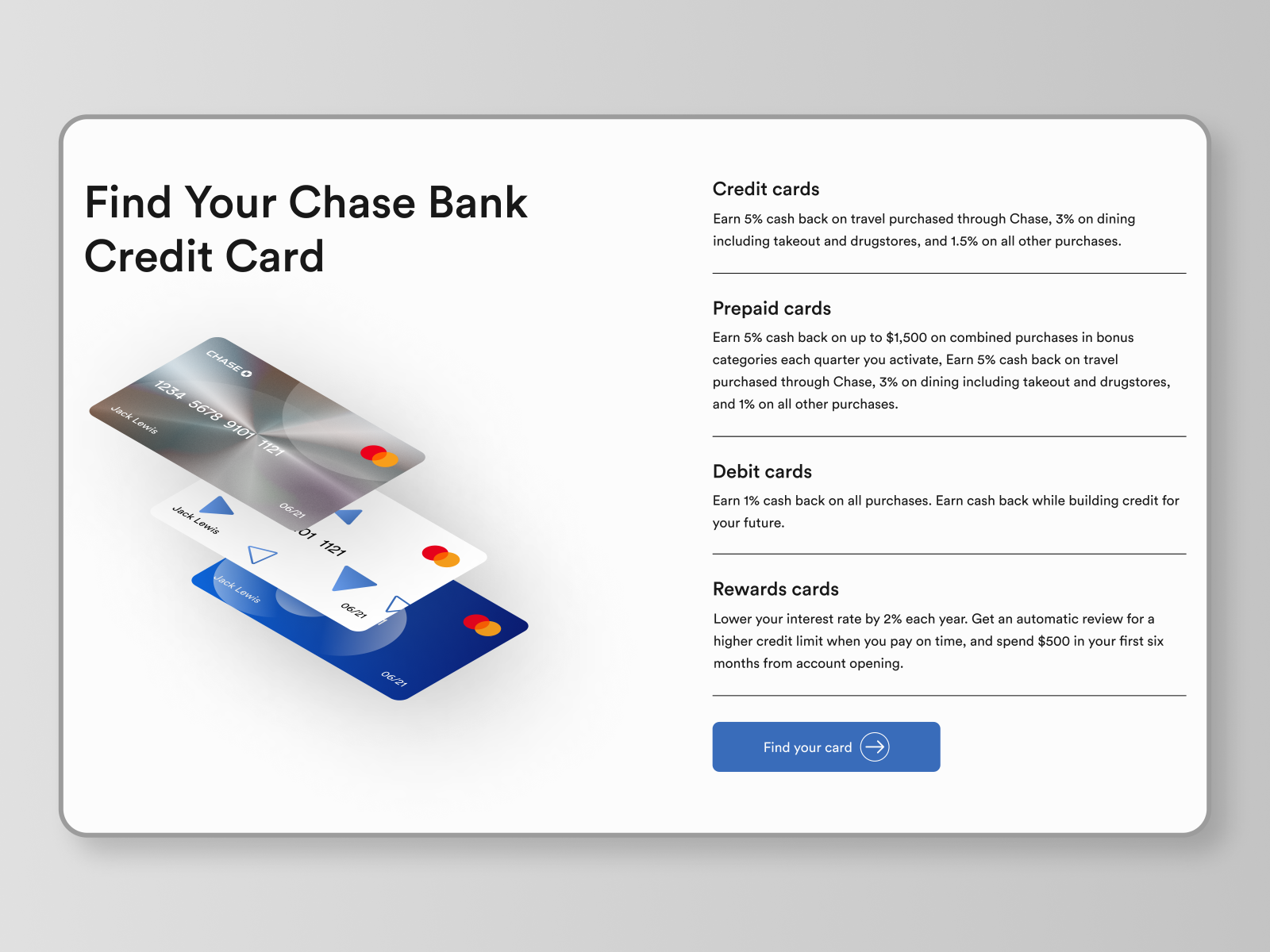 Chase Bank Redesign Concept by ARTEM KYSYLYOV on Dribbble