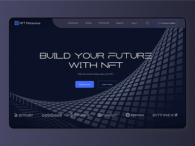 NFT Website branding dark ui design logo nft ui ui design ux webdesign website