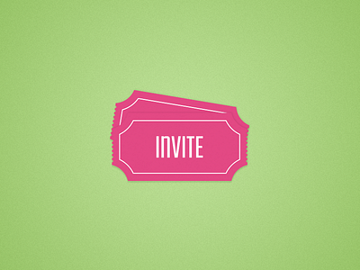 Dribbble Invites gradient green invite invites pink ticket