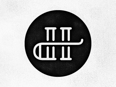 I've decided black and white circle d h letter lettering logo lowercase stamp texture type uppercase