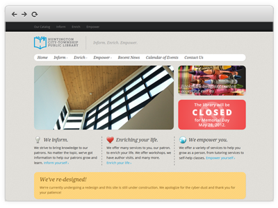Library website 2.1