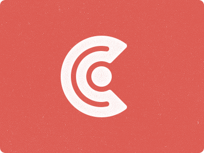 possible logo brand c initial letter logo logomark mark red stamp texture white