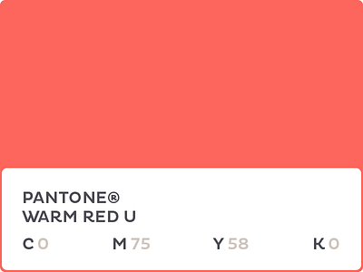 My Favorite Color color pantone playoff warm red