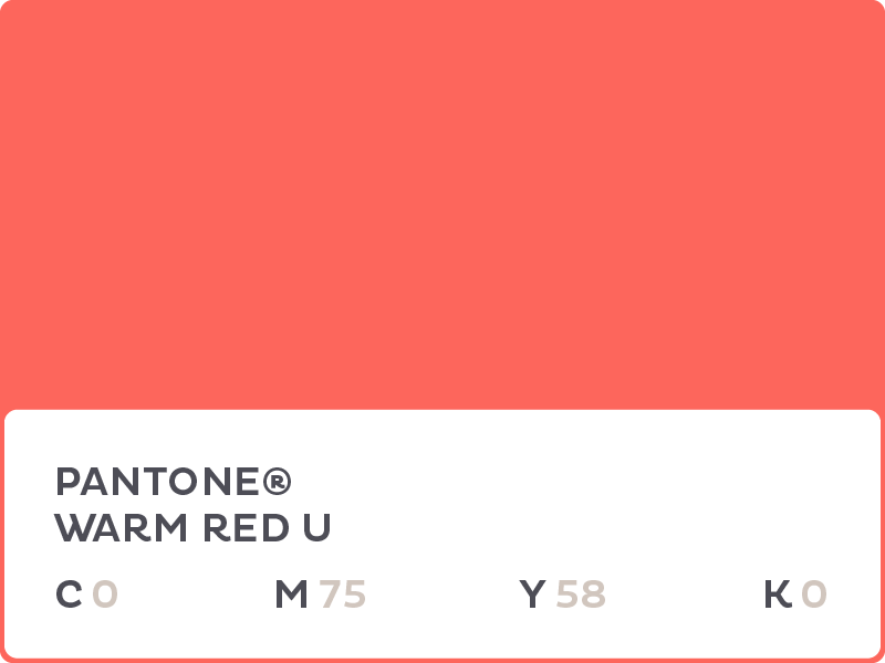 pantone bright red