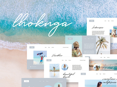 Lhoknga - Powerpoint Template artist beach creative fashion brand fashion design models portfolio powerpoint presentation